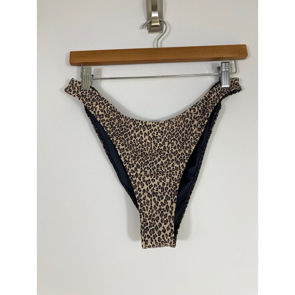 Frankies Bikinis Dove Baby Leopard Print Bikini Bottoms – Size XL - Picture 3 of 8